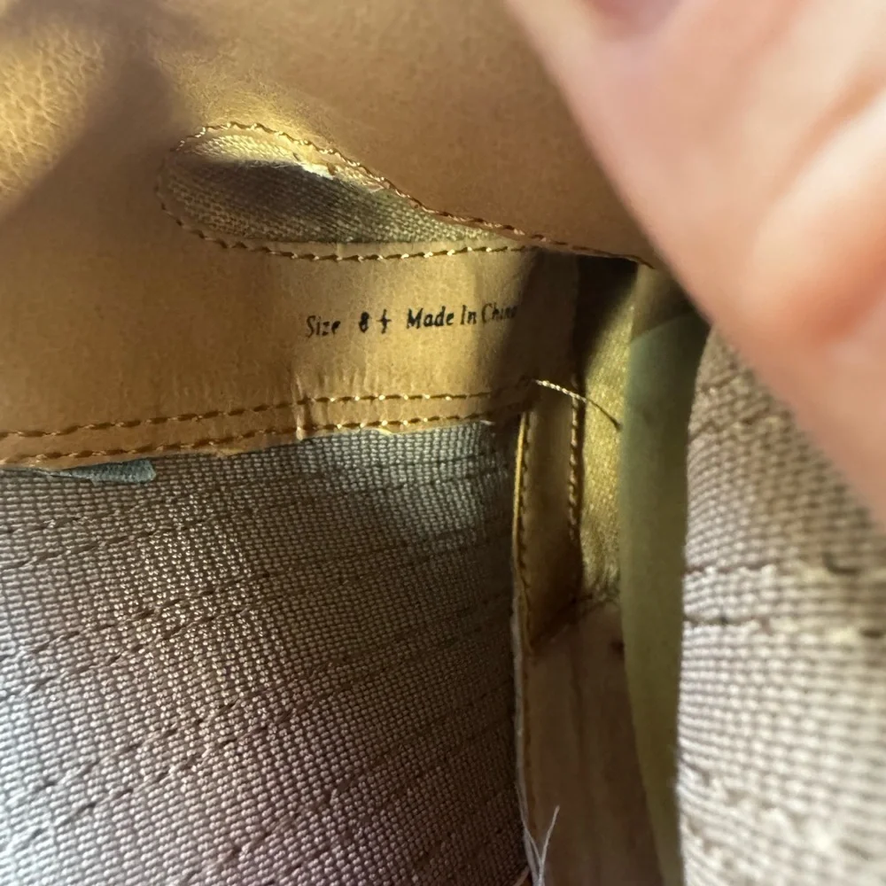 Dolce Vita Women Boot Brown Size 8 Bootie Pull Tabs Stacked Mid Ankle Pull On - Picture 5 of 5